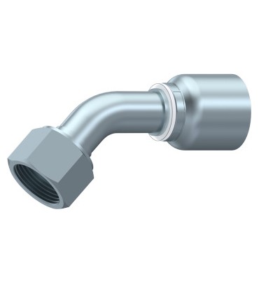 HEMBRA GIRATORIA 45° UNA SOLA PIEZA S,BW ORFS A,PLANO 1"3/16 12H UNF