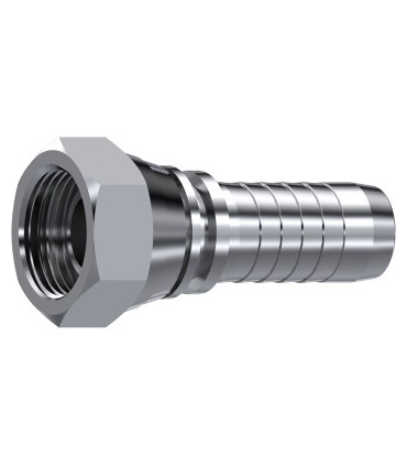 HEMBRA GIRATORIA  RECTA CONO 60° INOX 1/2" BSP DN 5/8"