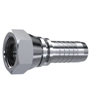 HEMBRA GIRATORIA  RECTA ASIENTO PLANO INOX 1/2" BSP DN 1/2"