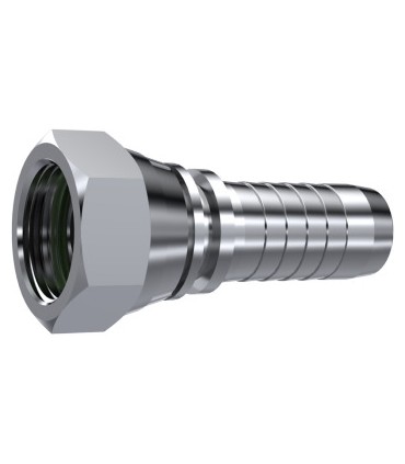 HEMBRA GIRATORIA  RECTA CONO 60° C/J TORICA INOX 2" BSP DN 2"