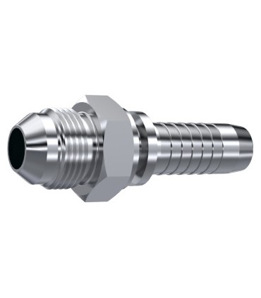 MACHO ROSCA JIC CONO 37° INOX 7/8" 14H UNF DN 1/2"