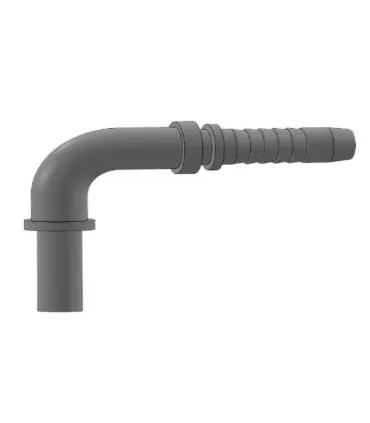 ESPIGA LISA 90° TUBO GAS INOX Ø 6.4 DN 1/4"