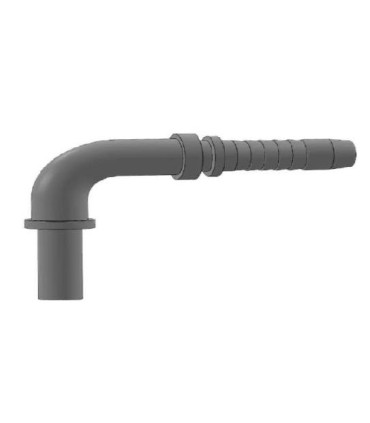 ESPIGA LISA 90° TUBO GAS INOX Ø 12.7 DN 1/2"