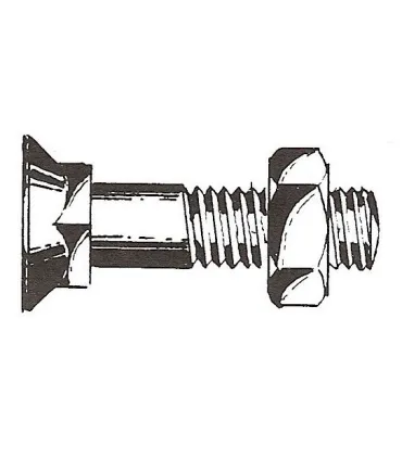 UNC 3/4x76 TORNILLO PARA ARADO DIN 608 12.9