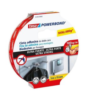 FIX EXTERIORES 5mX19mm DOBLE CARA Transp POWERBOND