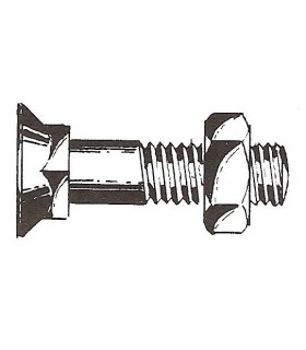 UNC 7/8x75 TORNILLO PARA ARADO DIN 608 12.9