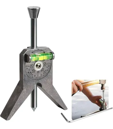 BUSCADOR DE CENTROS EN TUBERIAS. NIVEL CENTRADOR CON GONIOMETRO