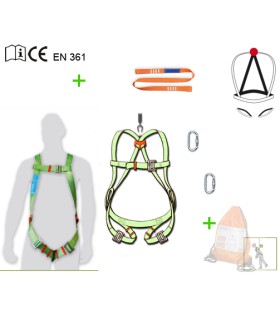ARNES ANTICAIDAS C/ESLINGA+2 MOSQ.+MOCHILA. CUMPLE CE EN361