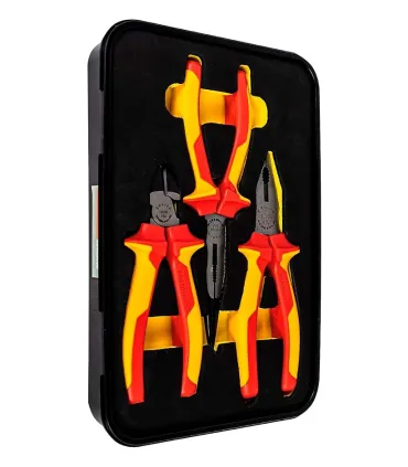 JUEGO 3 ALICATES ELECTRICOS 1000V VDE