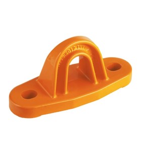 PLACA ANCLAJE LINEA VIDA ALUMINIO 2 TALADROS