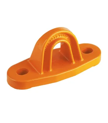 PLACA ANCLAJE LINEA VIDA ALUMINIO 2 TALADROS