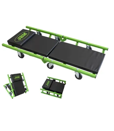 CAMILLA PLEGABLE MECANICO C/RUEDAS METALICA