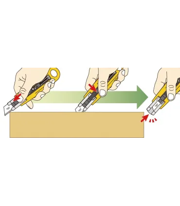 CUTTER OLFA SK-4 SEGURIDAD CUCHILLA AUTO. APTO ZURDOS
