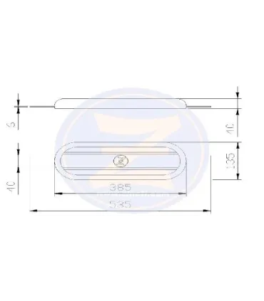 ANODO DE ZINC W14Z 540X130 18Kg SOLDAR