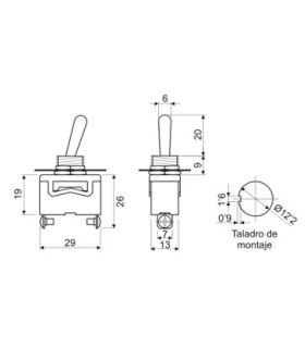 INTERRUPTOR MAQ 3 POLOS - 3 POSICIONES 252