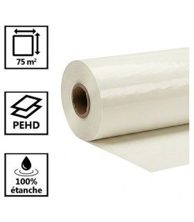 ROLLO 25 MTS  PLASTICO FINO ANCHO 3 Mts TRANSLUCIDO. TOTAL 75m2