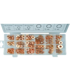 ESTUCHE ARANDANDELAS COBRE 150pcs.