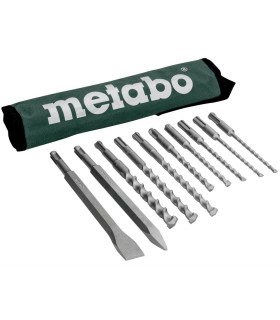 JUEGO BROCAS Y CINCELES SDS-PLUS 10pcs METABO 31690