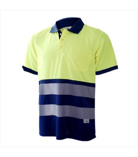 POLO ALTA VIS. EN471 M/CORTA  AMARILLO-AZUL 1201 TL