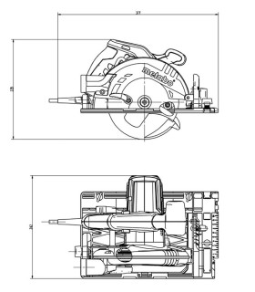 SIERRA CIRCULAR METABO KS-55FS 1200W DISCO 160x20