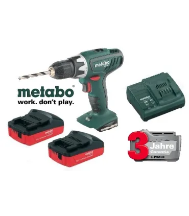 TALADRO PERCUTOR 18V METABO BASIC 2 BATERIAS 1,3AH SB18