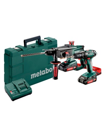 KIT COMBO TALADRO SB18 + MARTILLO KHA18, CON 2 BATERIAS 18V LITIO