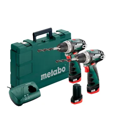 KIT COMBO 2 TALADROS POWERMAXX BS BASIC + 3 BAT.10,8V LITIO