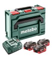 COMBO METABO 3 BATERIAS 18V LI-HD 5,5 Amp +CARGADOR, EN MALETA
