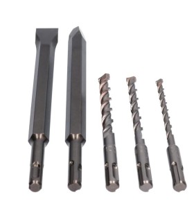 JUEGO BROCAS Y CINCELES SDS-PLUS METABO 5 PZAS 30477