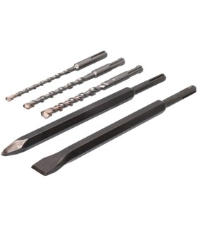 JUEGO BROCAS Y CINCELES SDS-PLUS METABO 5 PZAS 30477