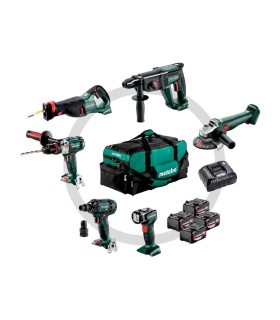 KIT COMBO SET CONSTRUCCION (SSEP18LT+SB18LTX+KH18LTX24+W18L9-125Q+SSW18LTX300BL+ULA14.4-18LED+BOLSA)