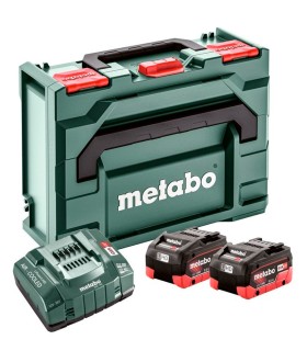 COMBO METABO 2 BATERIAS 18V LI-HD 10 Amp +CARGADOR, EN MALETA