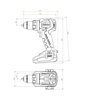 TALADRO PERCUTOR SB18LTBL, 2 BATERIAS Li-HD 18V-4,0Ah+ CARGADOR
