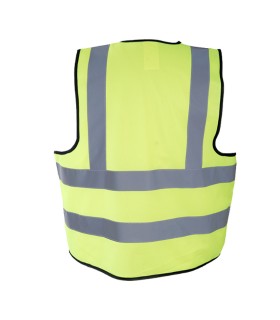 CHALECO DE TRÁFICO CON CREMALLERA AV CHINTEX AMARILLO