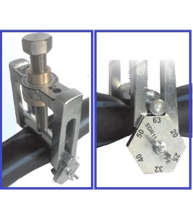 PRENSA- EXTRANGULADOR TUBO POLIETILENO HASTA Ø63MM