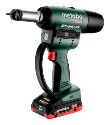 REMACHADORA TUERCAS METABO NMP18LTX-BL 2 BAT 4 Amp Cap. M6-M10  **DOTACION M4-M5-M6