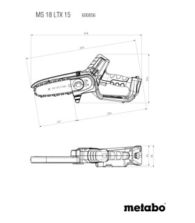 SIERRA PARA MADERA DE BATERÍA MS 18 LTX 15