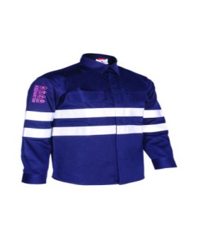 CAMISA IGNIFUGA + ANTIESTATICA C/ BANDAS REFLECTANTES