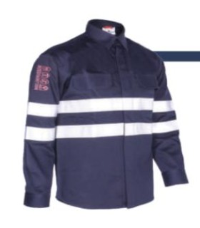 CAMISA IGNIFUGA + ANTIESTATICA C/ BANDAS REFLECTANTES