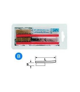 BL.2 CEPILLOS LIMPIABUJIAS 0,15 LATON