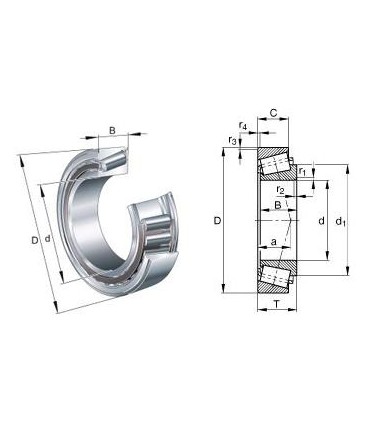 RODAMIENTO R.CO. 32009 45x75x20/15,50