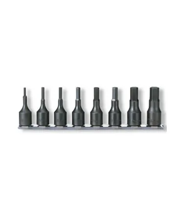 JUEGO 8 VASOS IMPACTO 1/2" ALLEN METRICO (5-6-8-10-12-14-17-19)