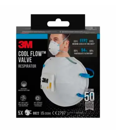 MASCARILLA 3M-8822 FFP2 C/VALVULA