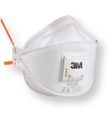 MASCARILLA PLEGADA FFP3 CON VALVULA 3M-9332
