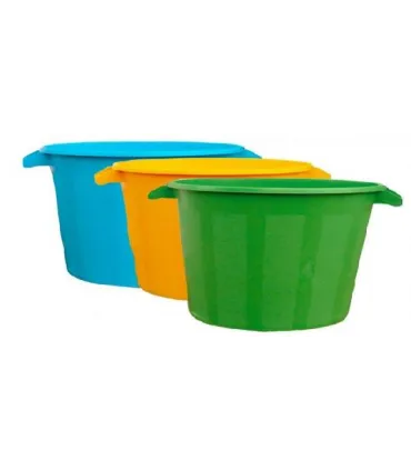 CUBO BASURA 95 Litros AZUL S/TAPA