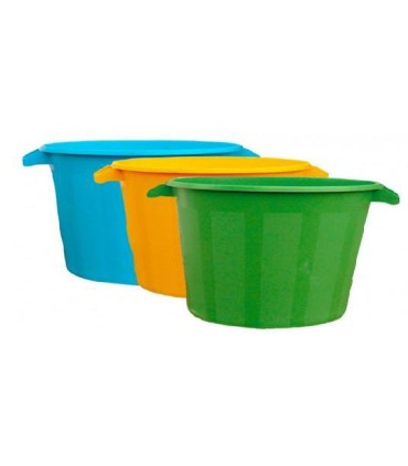 CUBO BASURA 95 Litros BLANCO S/TAPA