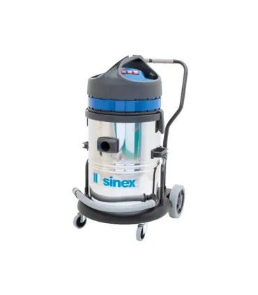 ASPIRADOR INDUSTRIAL SINEX 62L 3 MOTx1200W PARA AGUA Y POLVO