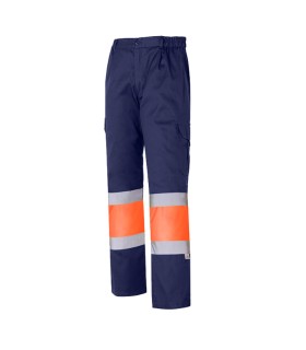 PANTALON ALTA VIS. EN471 NARANJA - AZUL  1061 TXL