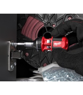 DESTORNILLADOR CORTO CARRACA HEX 1/4 +7 PUNTAS MILWAKEE
