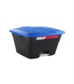 CUBO PLASTICO 50lts  PEDAL+TAPA AZUL